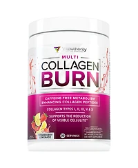 Vitauthority Multi Collagen Burn Hydrolyzed Collagen Peptides Powder with Types I Ii Iii V X, Supports Weight Loss, Strawberry Lemonade, Vitauthority,