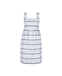 Hope & Henry Women's Smocked Bow Shoulder Sundress