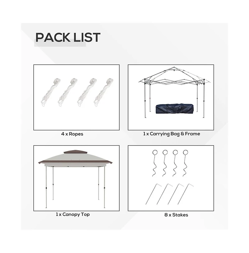 Slickblue Pop-Up Canopy Tent for Quick and Easy Outdoor Shelter