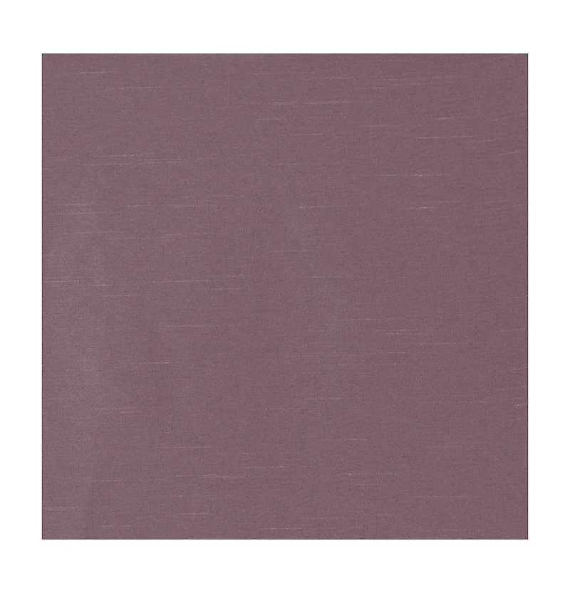Madison Park Emilia Lightweight Faux Silk Valance With Beads, 26 inch valances for windows, Width 50 length 26 inches, Purple curtain with valance