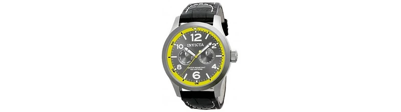 Invicta Men's 14141 I-Force Quartz 3 Hand Charcoal Dial Watch