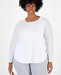 Id Ideology Plus Essentials Long Sleeve T-Shirt, Created for Macy's