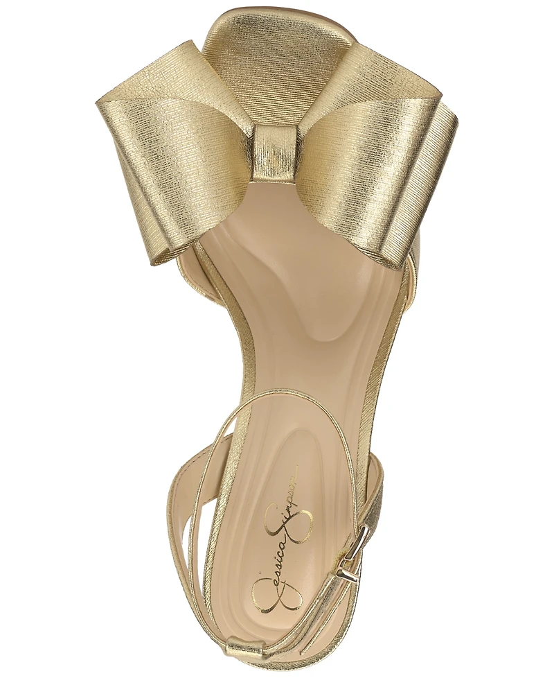 Jessica Simpson Women's Olivine Bow High-Heel Stiletto Dress Sandals