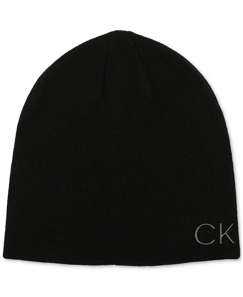 Calvin Klein Men's Logo Scarf & Beanie Set