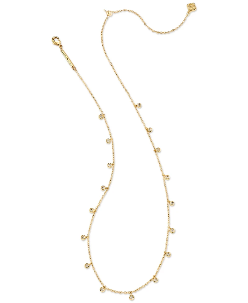 Kendra Scott Amelia Gold-Tone Crystal Cross Necklace Gift Set