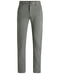 Boss by Hugo Boss Men's Stretch-Cotton Satin Slim-Fit Chinos