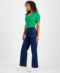 Nautica Jeans Women's High-Rise Pull-On Flare Jeans