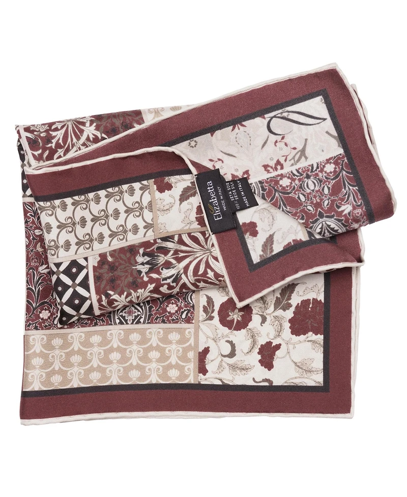 Elizabetta Men's Portici - Silk Pocket Square for Men