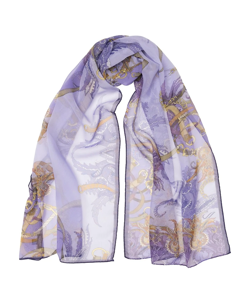 Alessandra - Long Sheer Silk Scarf for Women