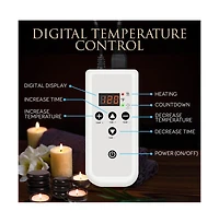 SereneLife Portable Hot Stone Massage System With Digital Temperature Controller