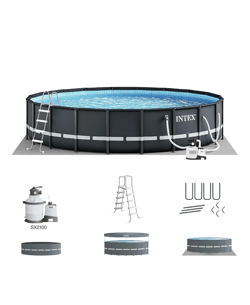 Intex 26333EH 20' x 48" Round Ultra Xtr Frame Swimming Pool Set with Filter Pump