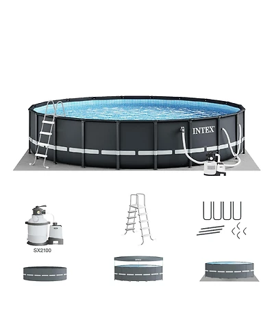 Intex 26333EH 20' x 48" Round Ultra Xtr Frame Swimming Pool Set with Filter Pump
