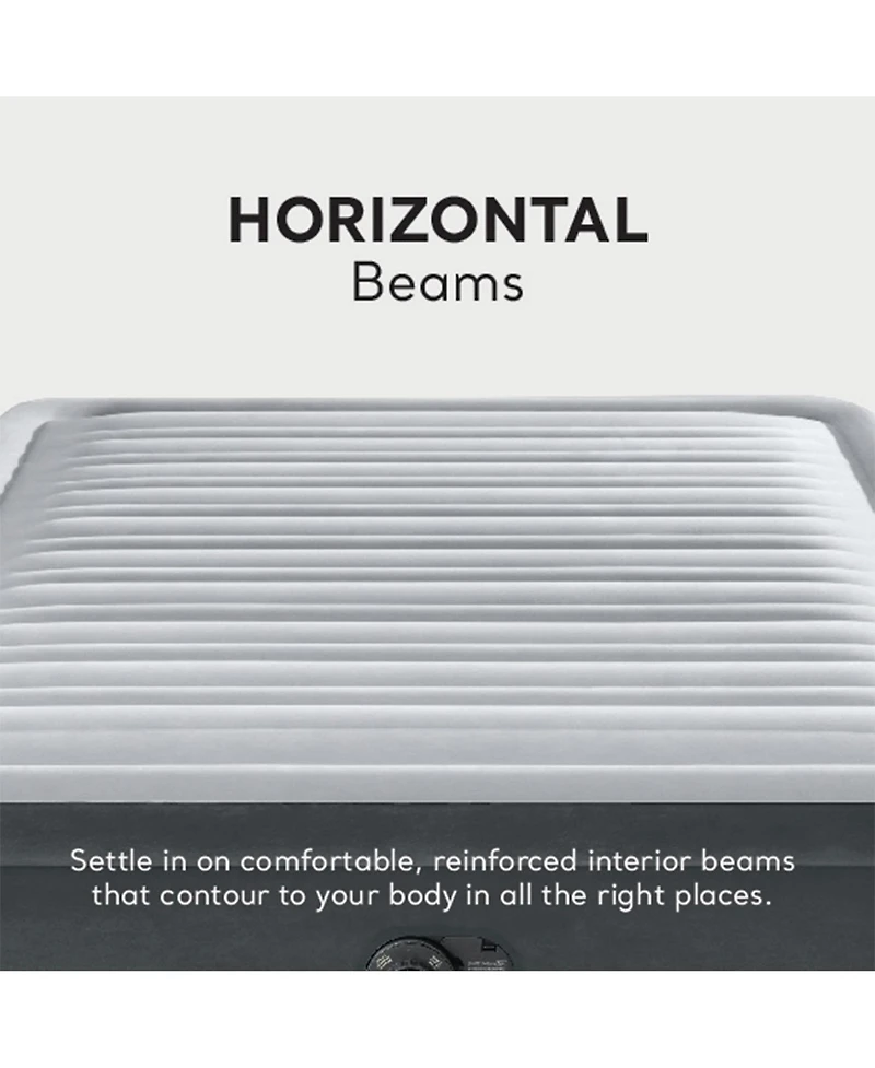 Intex 64413ED Elevated Dura Beam Fiber Tech Airbed with Pump