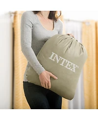Intex Comfort Deluxe Dura-Beam Plush Air Mattress Bed with Built-In Pump, Full