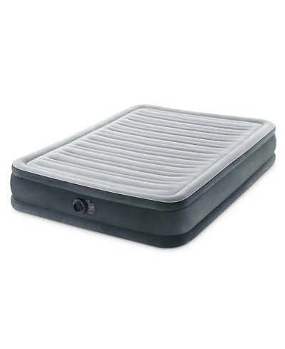 Intex Comfort Deluxe Dura-Beam Plush Air Mattress Bed with Built-In Pump, Full