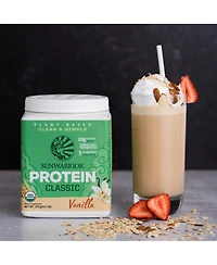 Sunwarrior Classic Organic Protein Powder, Plant-Based Protein, Unflavored, Sunwarrior, 750gm (30 servings)