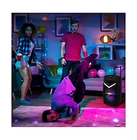 Pyle 15" Bluetooth Portable Pa Speaker With Rechargeable Battery, Party Lights & Microphone, 1200 Watt