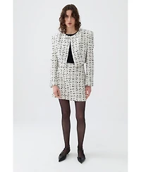 Nocturne Women's Tweed Crop Jacket