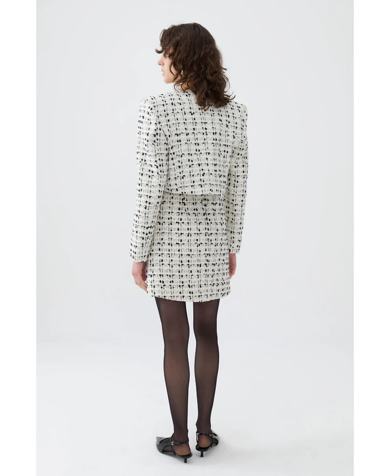 Nocturne Women's Tweed Crop Jacket