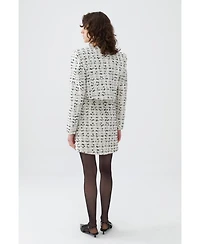 Nocturne Women's Tweed Crop Jacket
