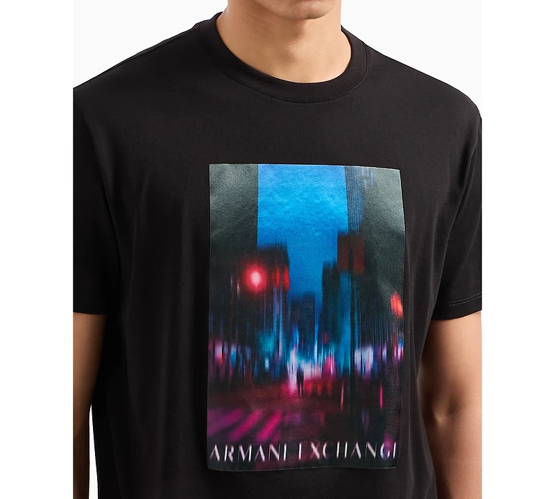 A|X Armani Exchange Men's City Nights Logo Graphic T-Shirt