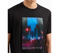 A|X Armani Exchange Men's City Nights Logo Graphic T-Shirt