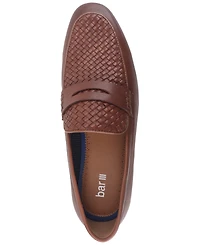 Bar Iii Men's Beau Basketweave Apron Toe Penny Loafers, Created for Macy's