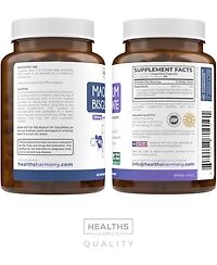Healths Harmony Magnesium Bisglycinate Capsules, High Absorption, Gentle, Calm, & Non-Laxative, Health's Harmony, 60ct