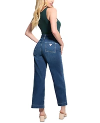 Guess Women's Dakota Belted Wide-Leg Jeans