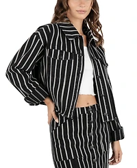 Hurley Juniors' Striped Sloan Cropped Jacket
