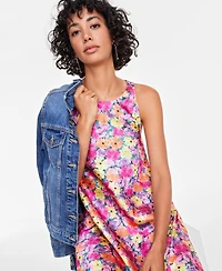 On 34th Women's Hammered Satin Sleeveless Midi Dress, Created for Macy's