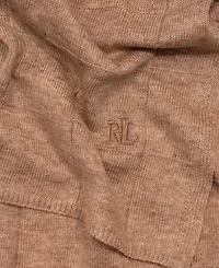 Lauren Ralph Grid Texture Knit Wrap