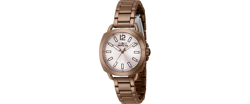 Invicta Women's 46348 Wildflower Quartz 3 Hand Silver Dial Watch