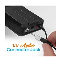 Pyle Uhf Wireless Microphone System Kit, Includes Headset Mic, Lavalier Mic & Beltpack Transmitter