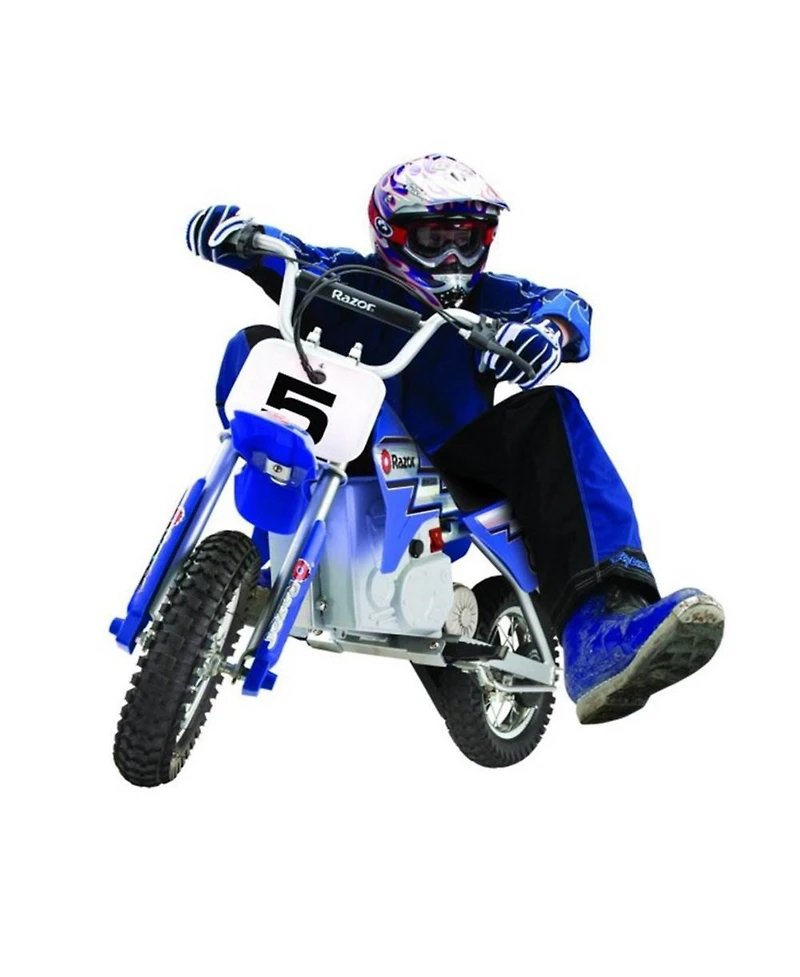 Razor MX350 Dirt Rocket 24V Electric Toy Motocross Motorcycle Dirt Bike, Blue