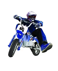 Razor MX350 Dirt Rocket 24V Electric Toy Motocross Motorcycle Dirt Bike, Blue