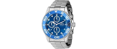 Invicta Men's 43406 Pro Diver Quartz Chronograph Blue Dial Watch
