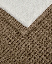 Madison Park Rowan Waffle Knit Chenille Throw, 50" x 60"