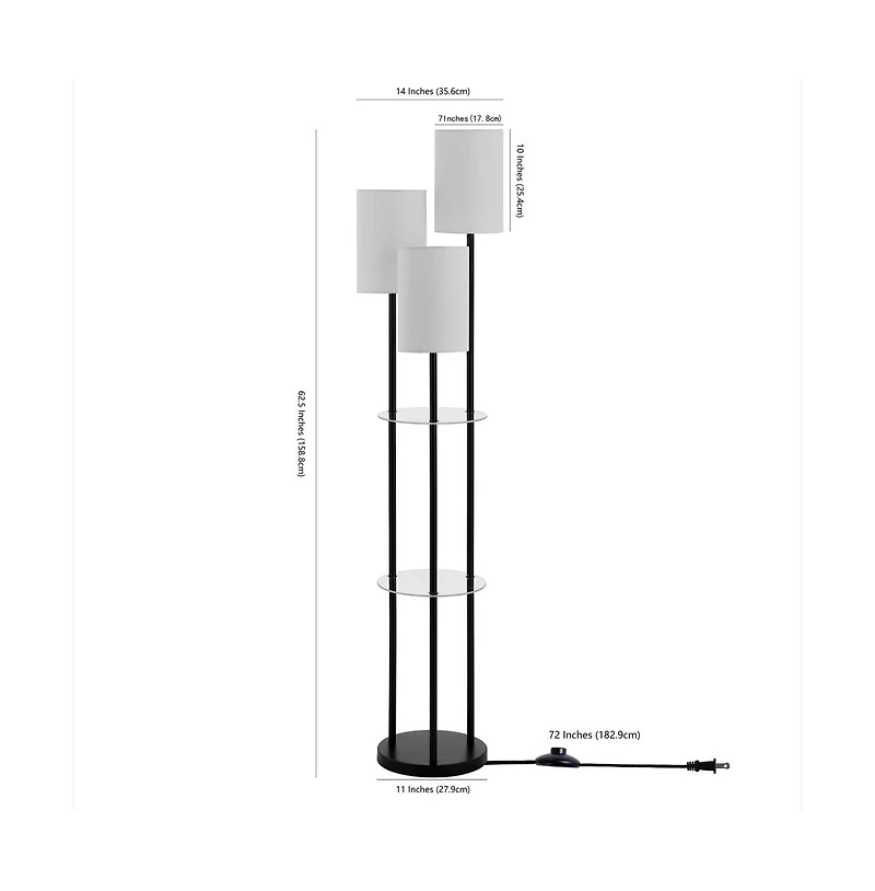 Safavieh Soren Glass And Iron Floor Lamp