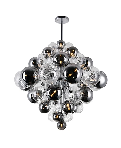 Cwi Lighting 36" Metal Pallocino 27 Light Chandelier