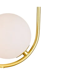 Cwi Lighting 19" Metal Celeste 2 Light Lamp