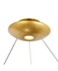 Cwi Lighting 4" Metal Deux Lunes Led Chandelier