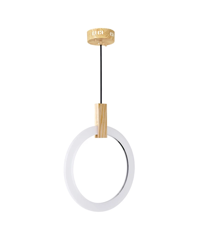 Cwi Lighting 20" Metal Anello Led Pendant