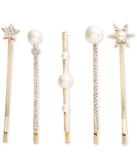 Emily in Paris 5-Pc. Gold-Tone Pave & Imitation Pearl Star Bobby Pin Set