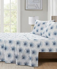 Madison Park Essentials Printed Cotton Percale 4-Pc. Sheet Set