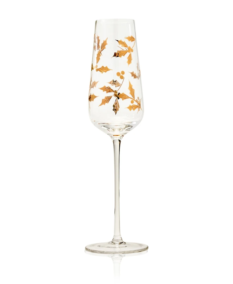 Qualia Glass Classic Champagne Flutes, Set of 2
