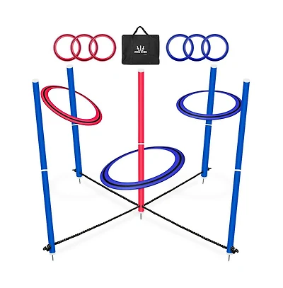 Swooc - King Toss | Giant Ring Toss Game for Kids and Adults (4 x 4 ft) | Weatherproof Giant Outdoor Games for Adults and Family