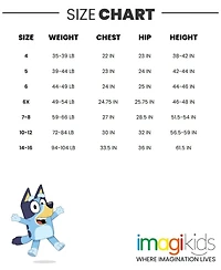 Bluey Little Girls T-Shirt