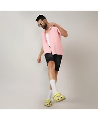 Men's Baby Pink Box-Creased Shirt