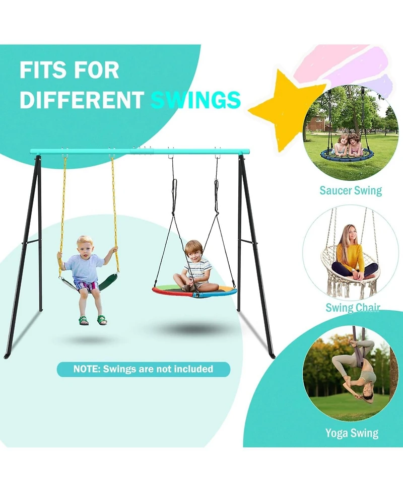Slickblue 2-Seat Porch Swing Frame: Sturdy and Stylish Outdoor Seating